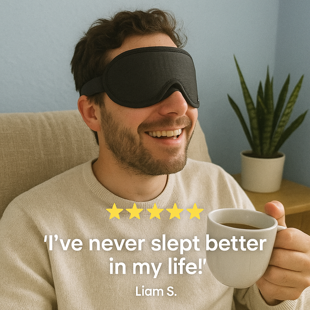 Nightseal™ 3D Sleep Mask - 100% Blackout, Zero Eye Pressure