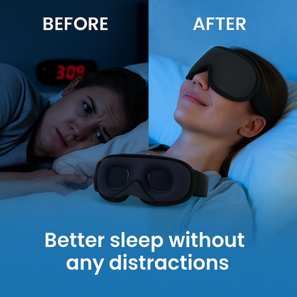 Nightseal™ 3D Sleep Mask - 100% Blackout, Zero Eye Pressure