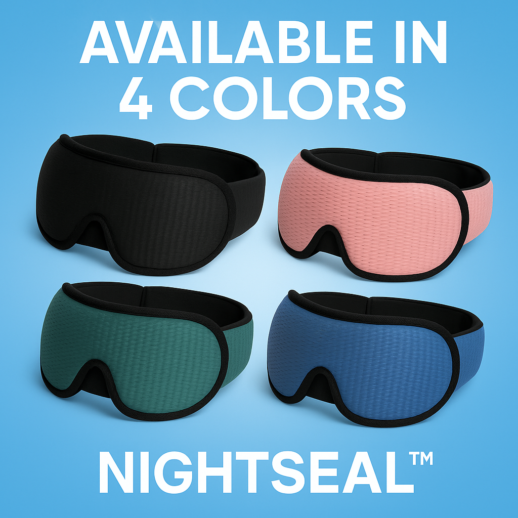 Nightseal™ 3D Sleep Mask - 100% Blackout, Zero Eye Pressure