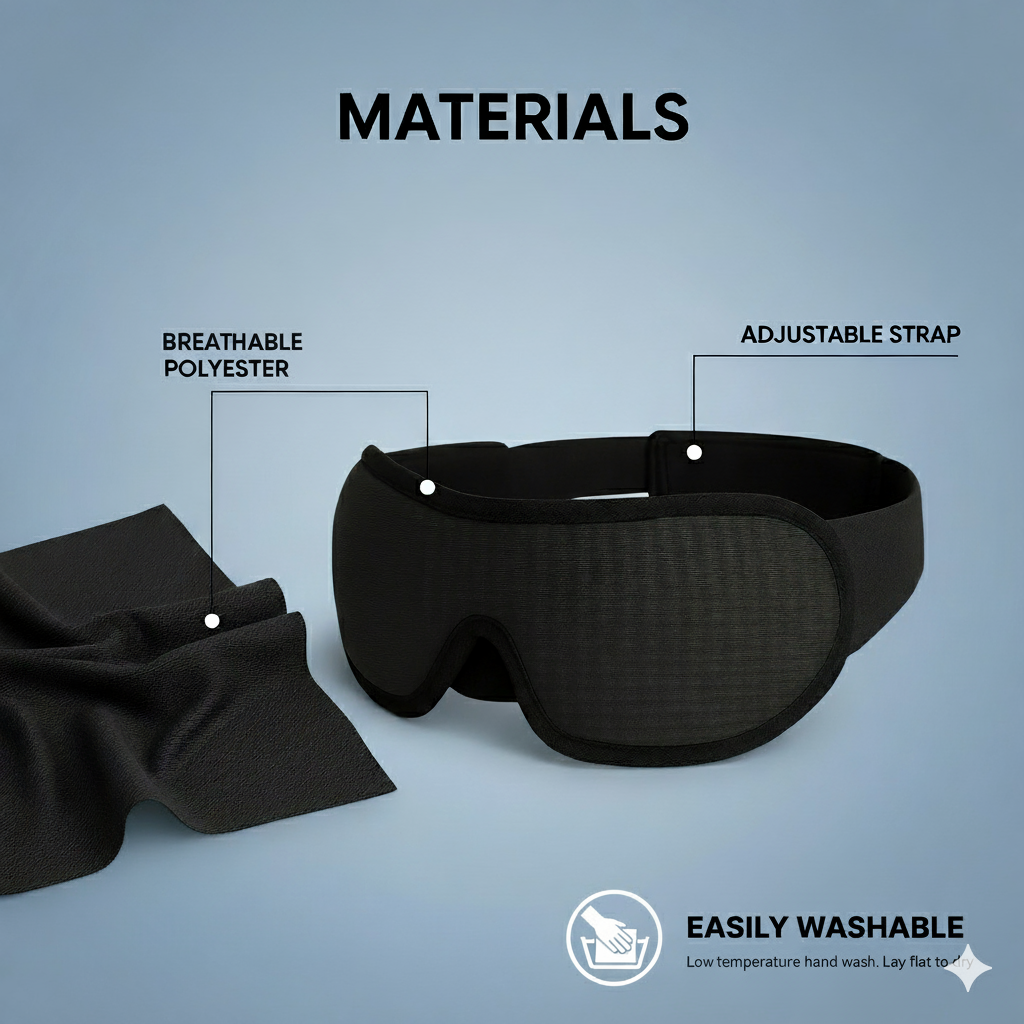 Nightseal™ 3D Sleep Mask - 100% Blackout, Zero Eye Pressure
